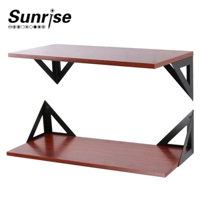 Paret de triangle flotant triangle fix de suport de suport negre